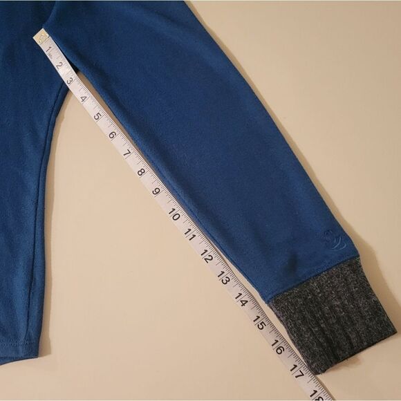 Cuddl Duds Women's Teal Long Sleeve Crewneck Pullover Top - Picture 7 of 11